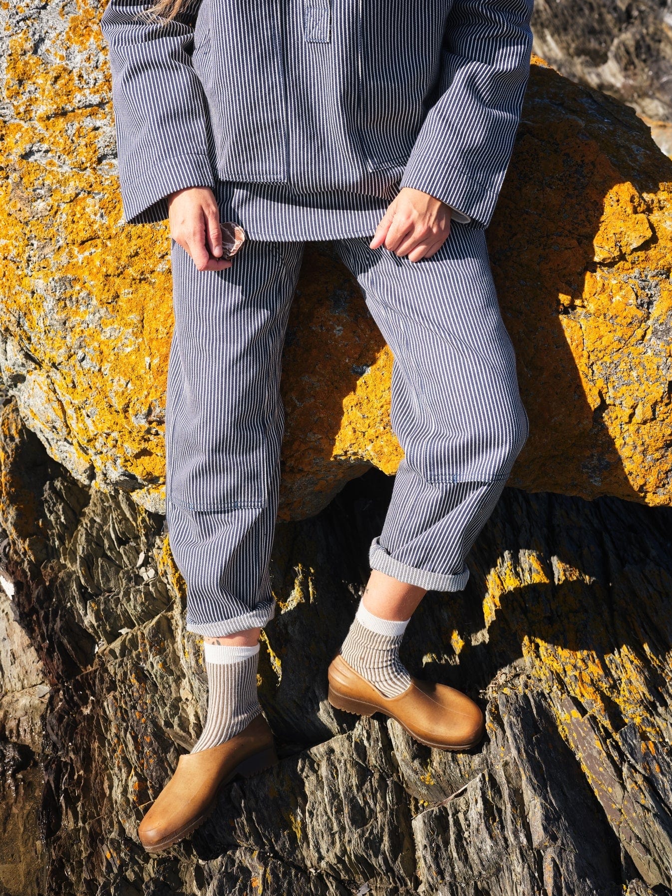 High Tide Pant - Hickory Stripe