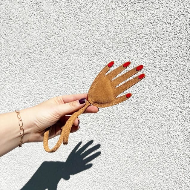 Bag Charm - Tan Hand