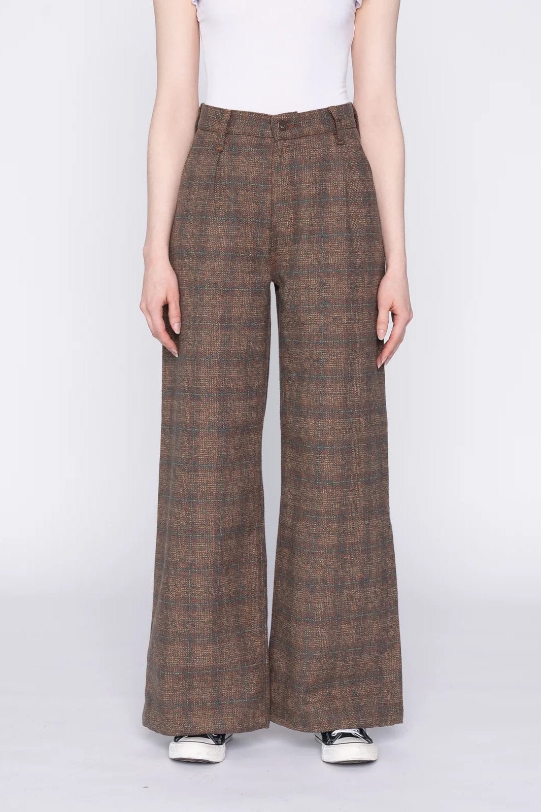 Wide Leg Trouser - Desert Sunset Tweed