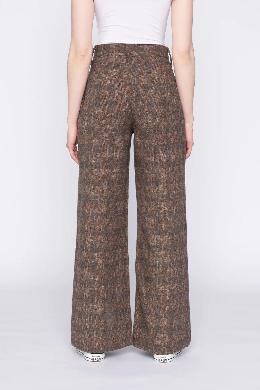 Wide Leg Trouser - Desert Sunset Tweed