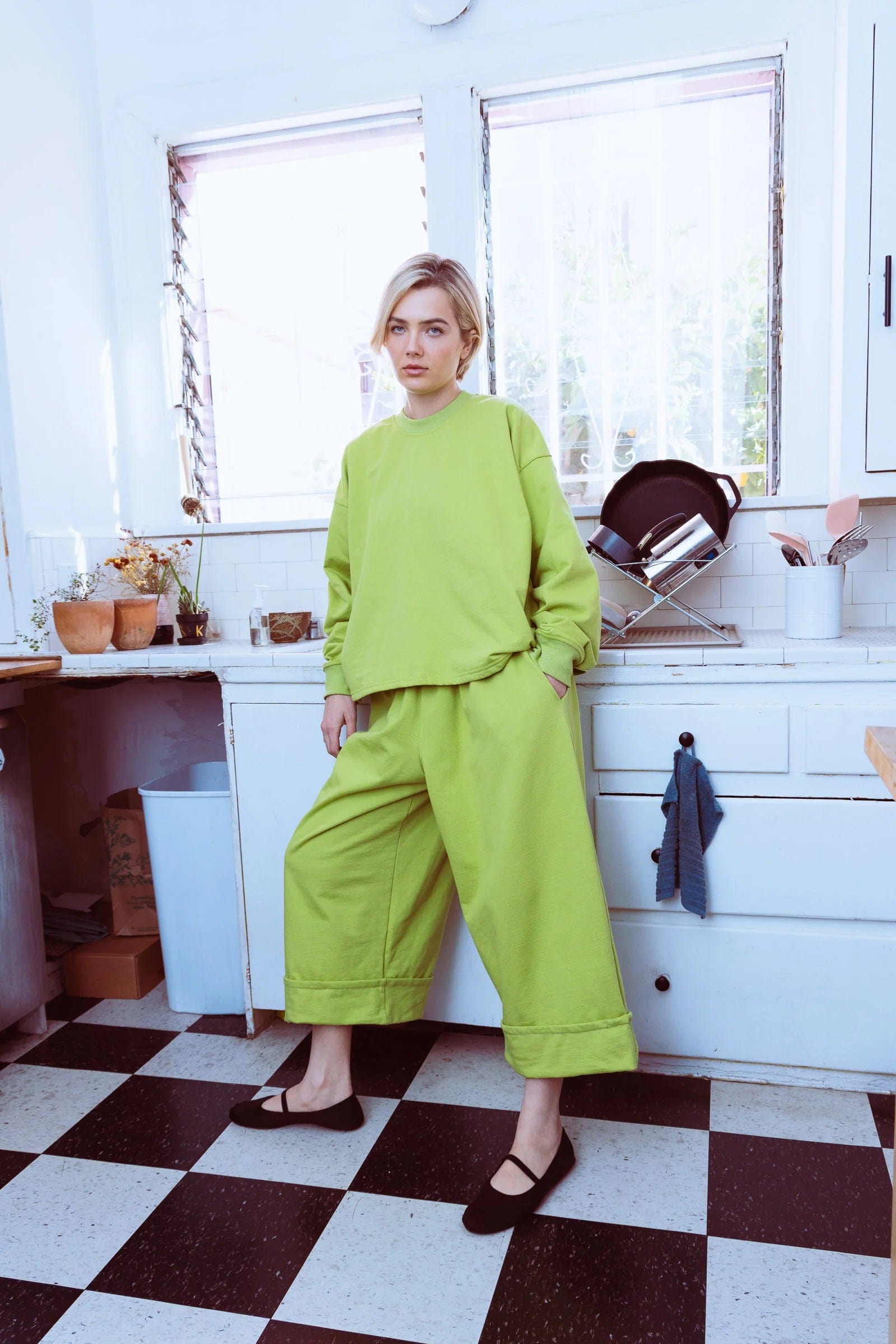 Aretha Lounge Pants 2.0 - Lime