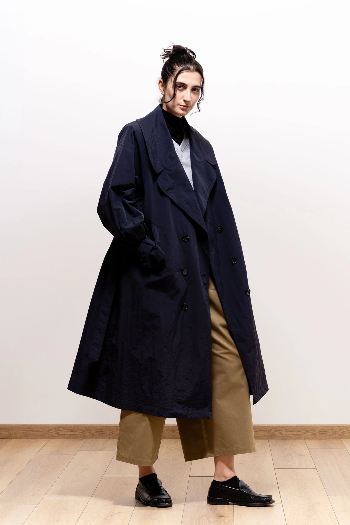 Louise Trench Coat - Navy