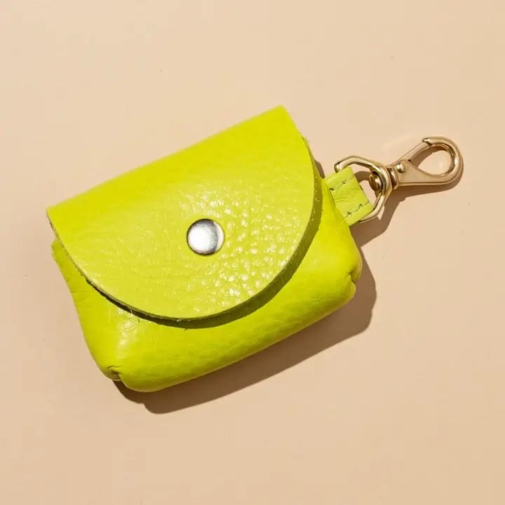Airpod Case - Chartreuse Leather