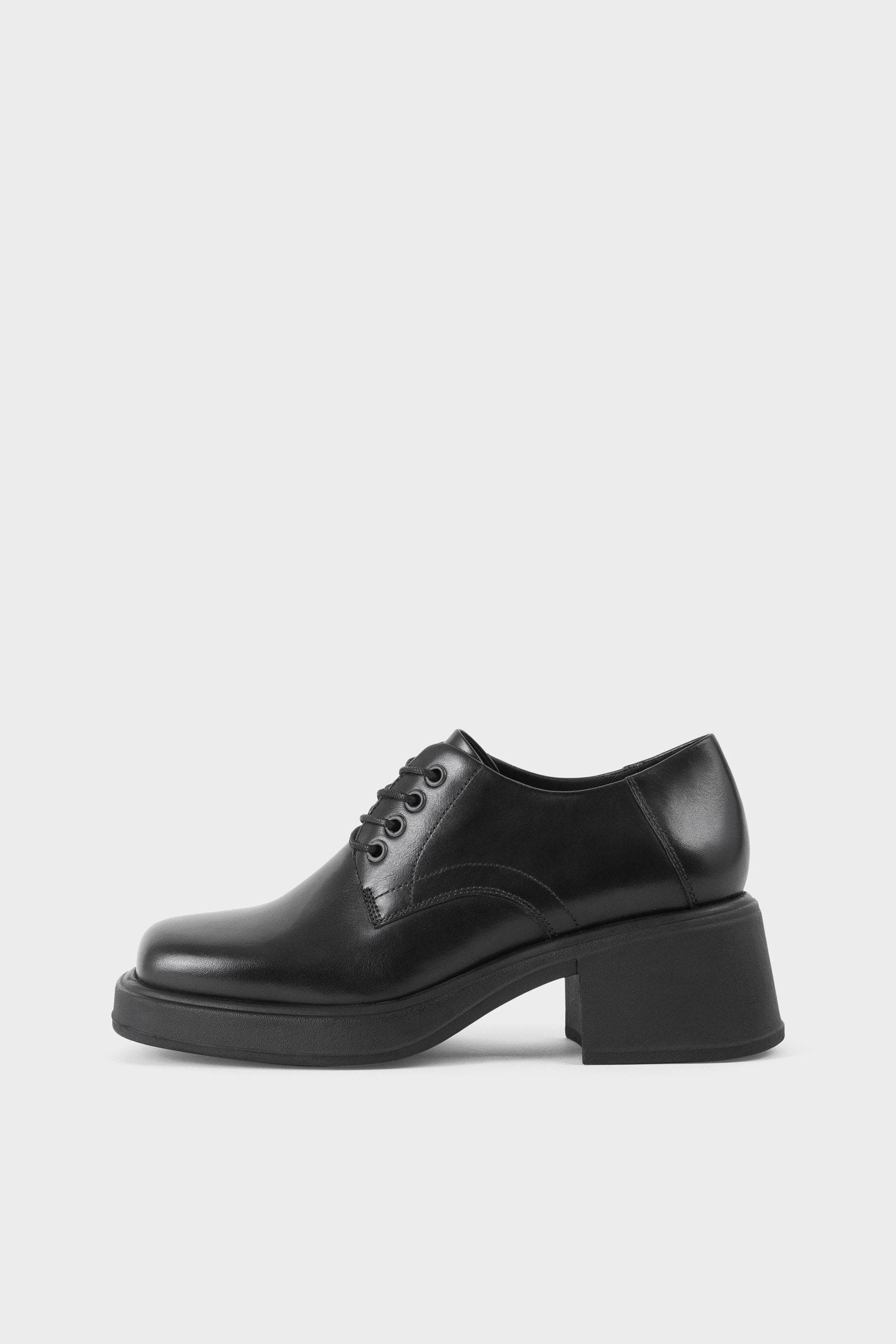 Dorah Heeled Oxford - Black