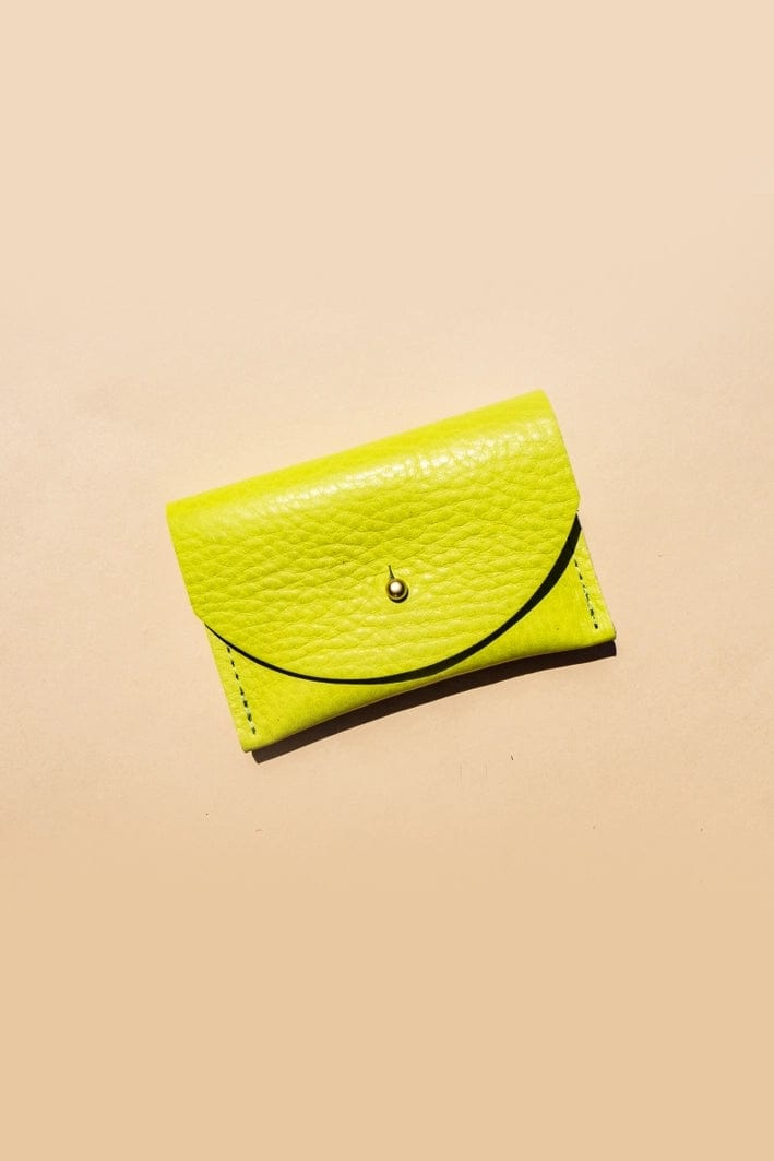 Cardholder - Chartreuse Leather