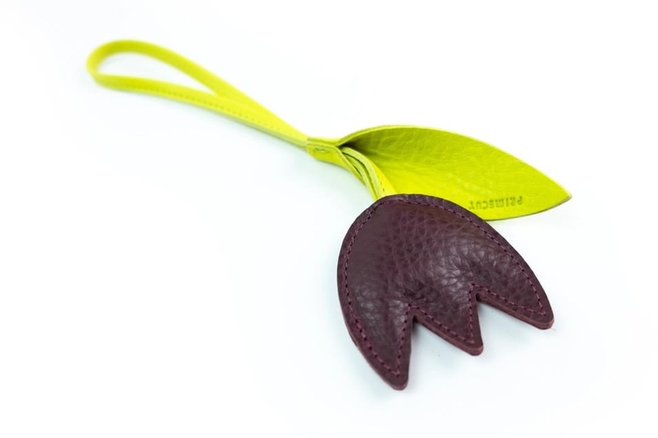 Bag Charm - Plum Tulip