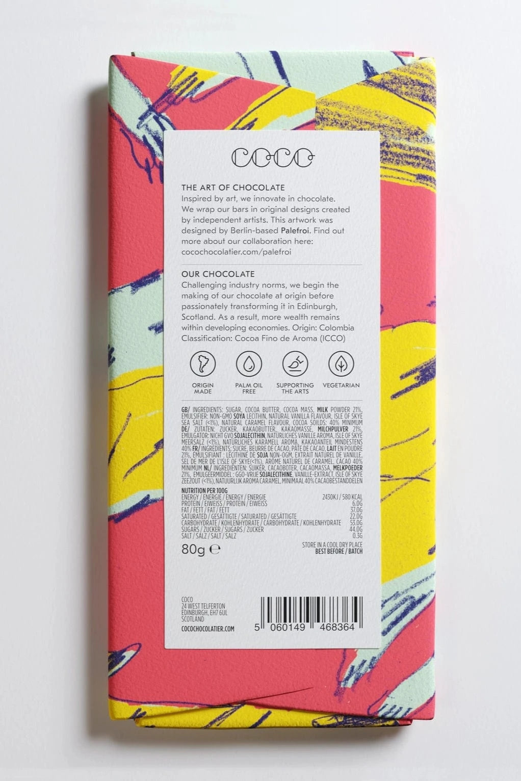 Salted Caramel Milk Chocolate Bar (80g)
