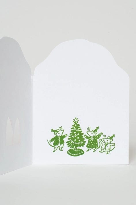 Merry Mushroom House Holiday Card