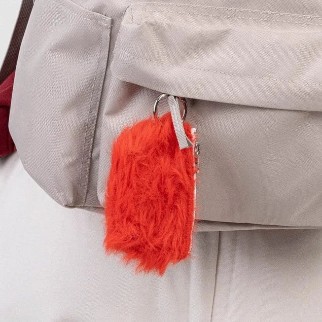 Faux Fur Pouch Bag Charm - Poppy