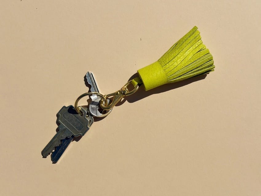 Tassel - Chartreuse Leather