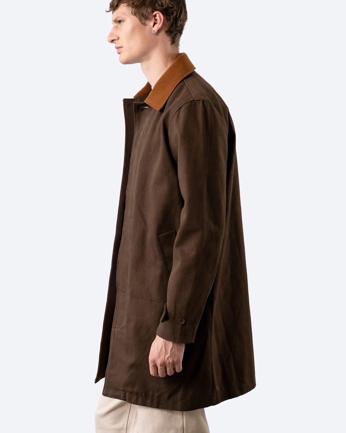 Bellow Car Coat - Brown