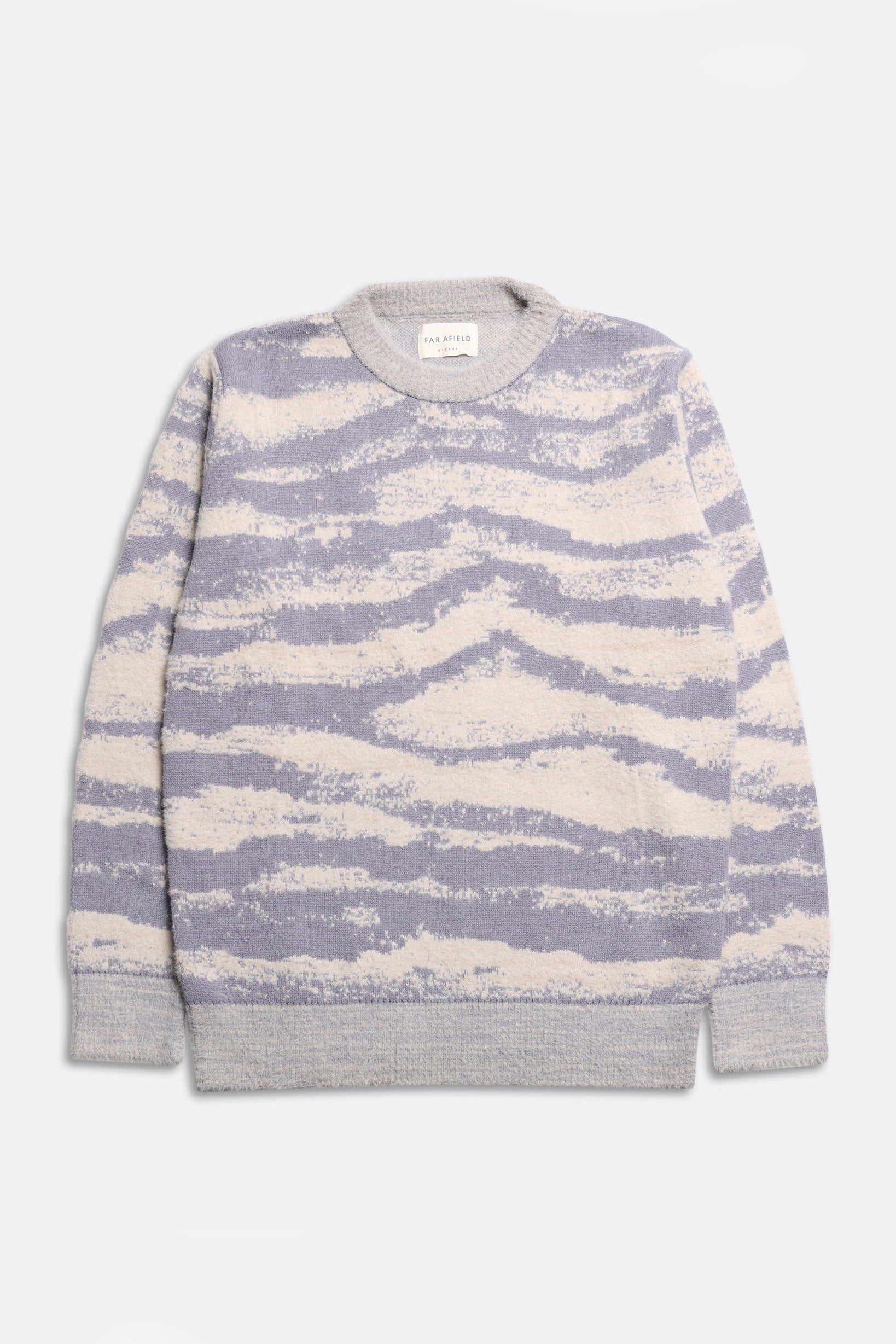 Ether Knit - Silver Blue Fluffy Landscape