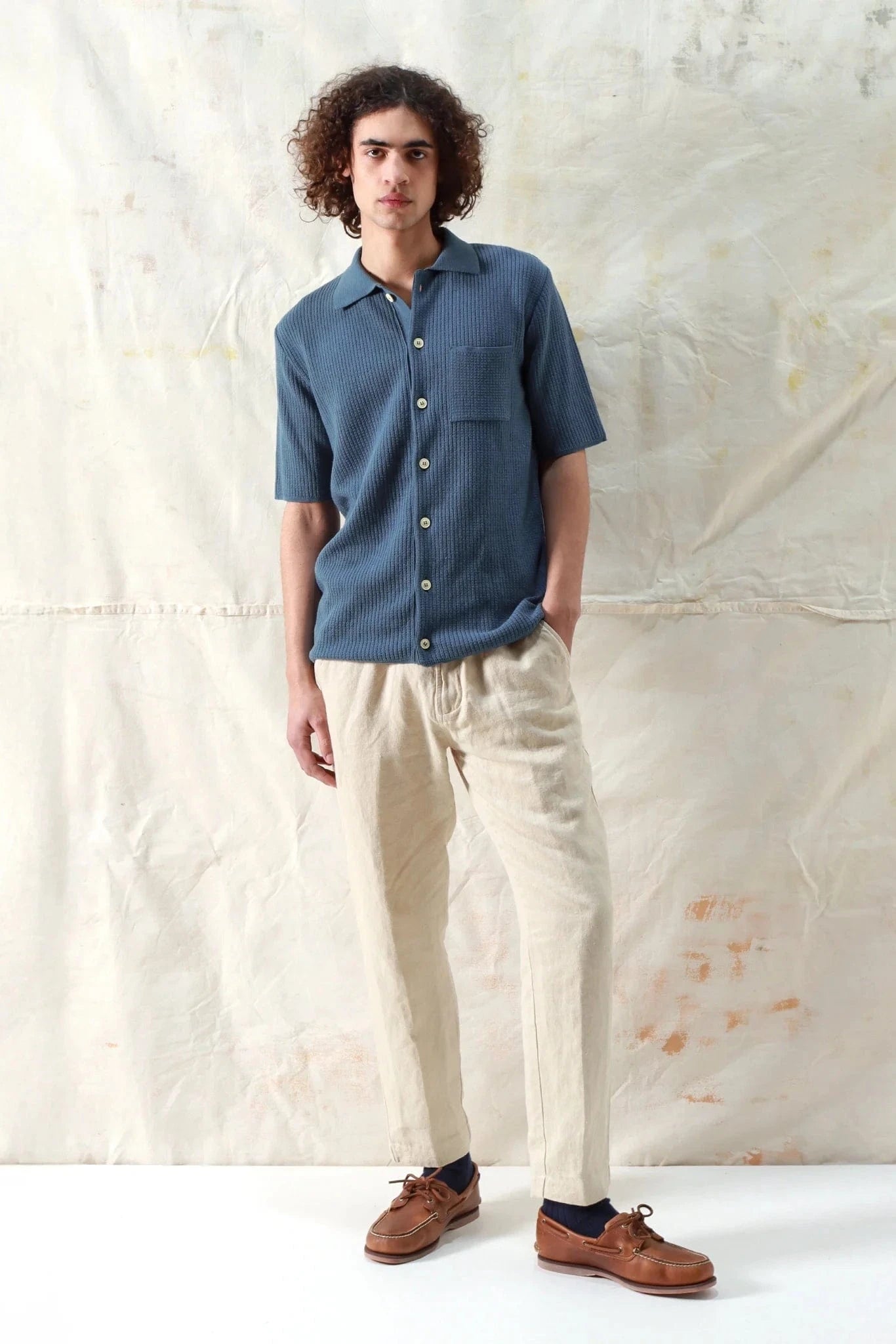 Heitor Knitted Shirt - Blue