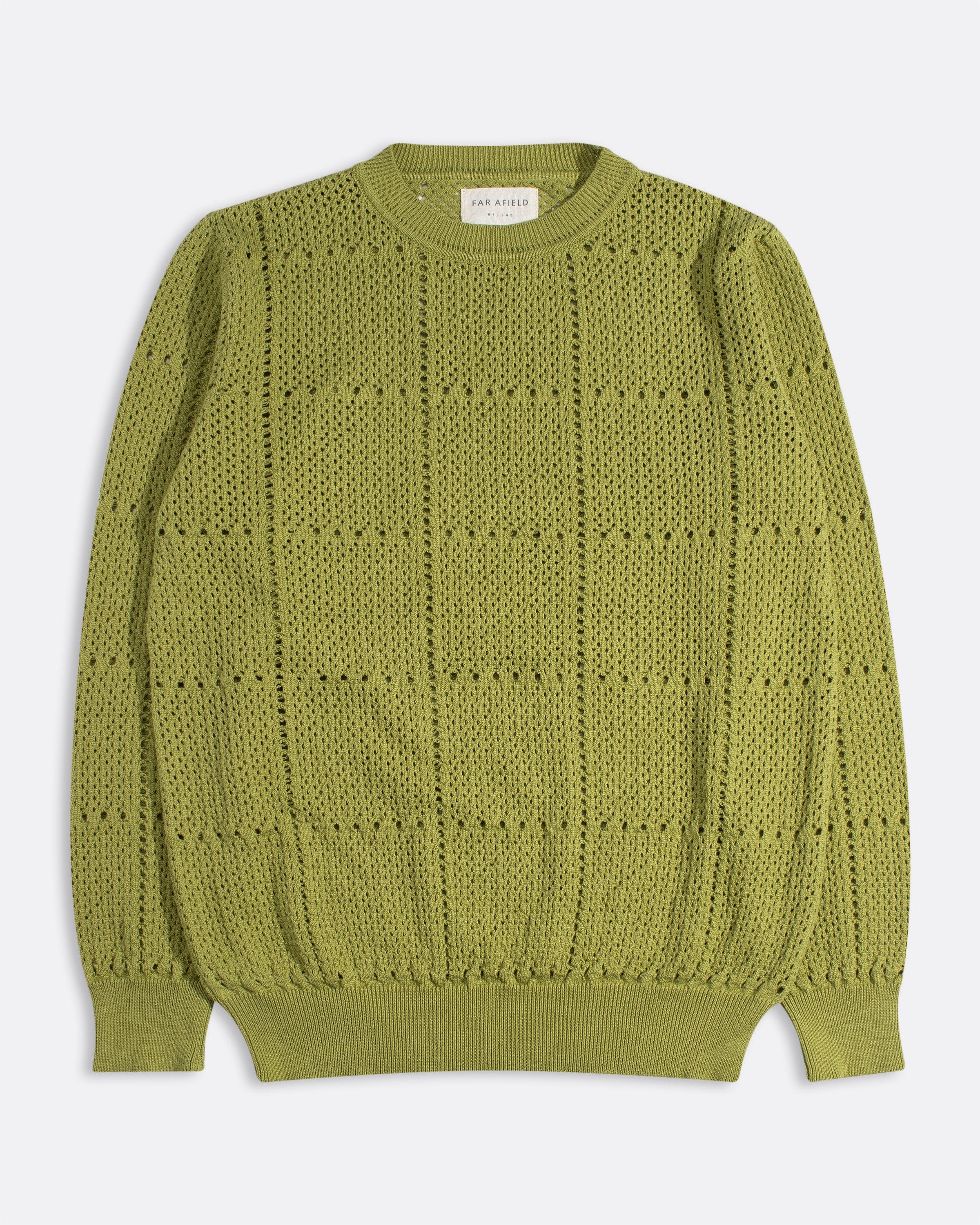 Crochet Crewneck - Green