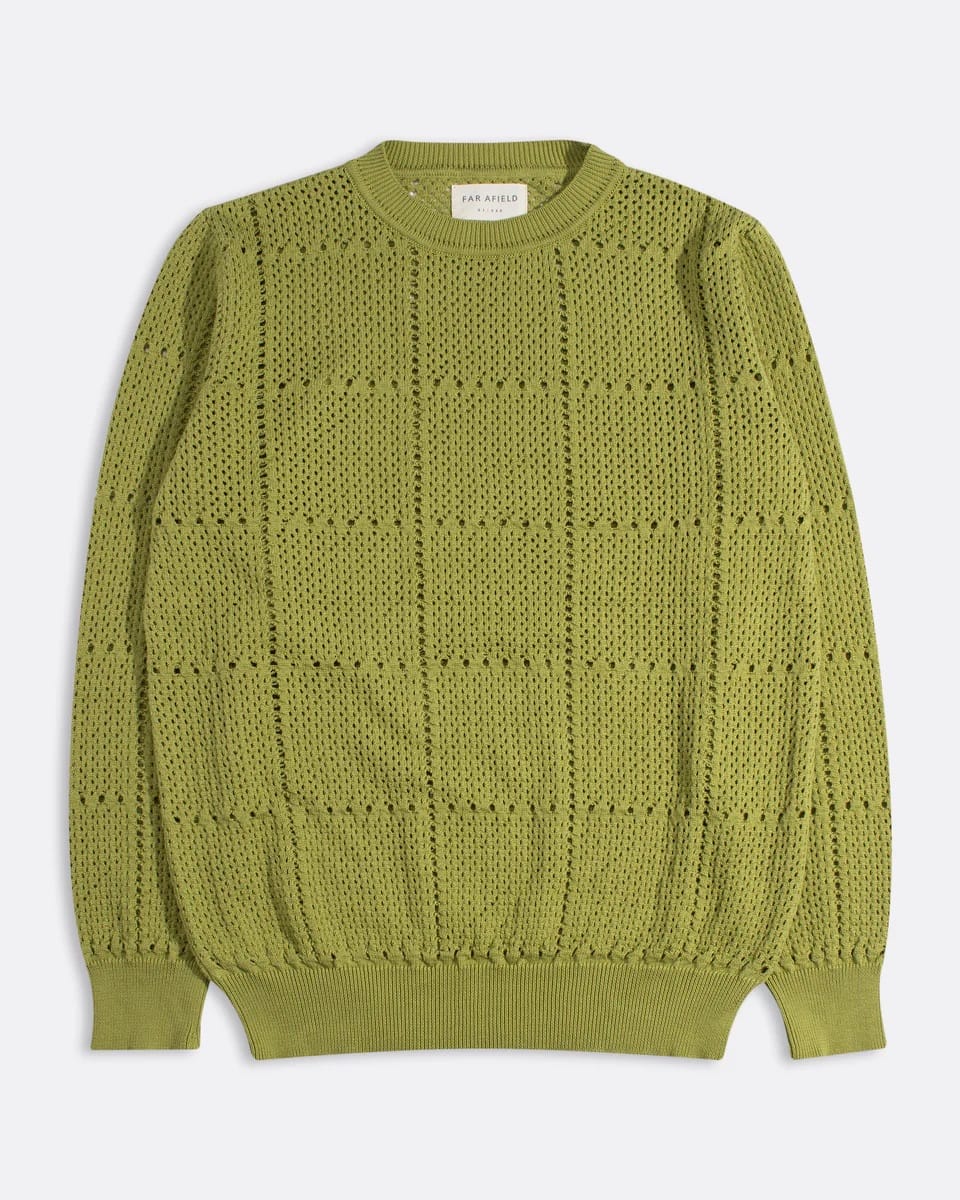 Crochet Crewneck - Green