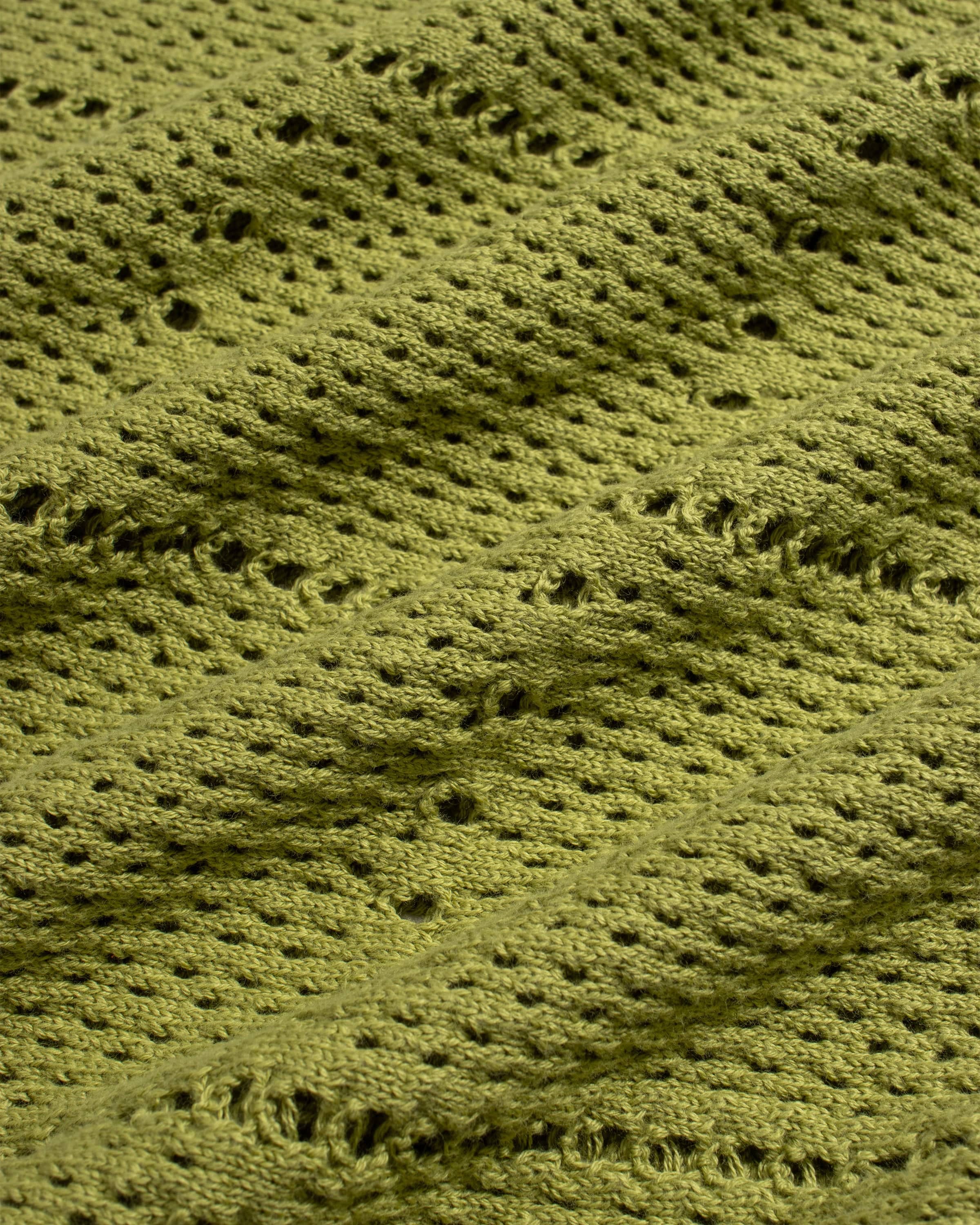 Crochet Crewneck - Green