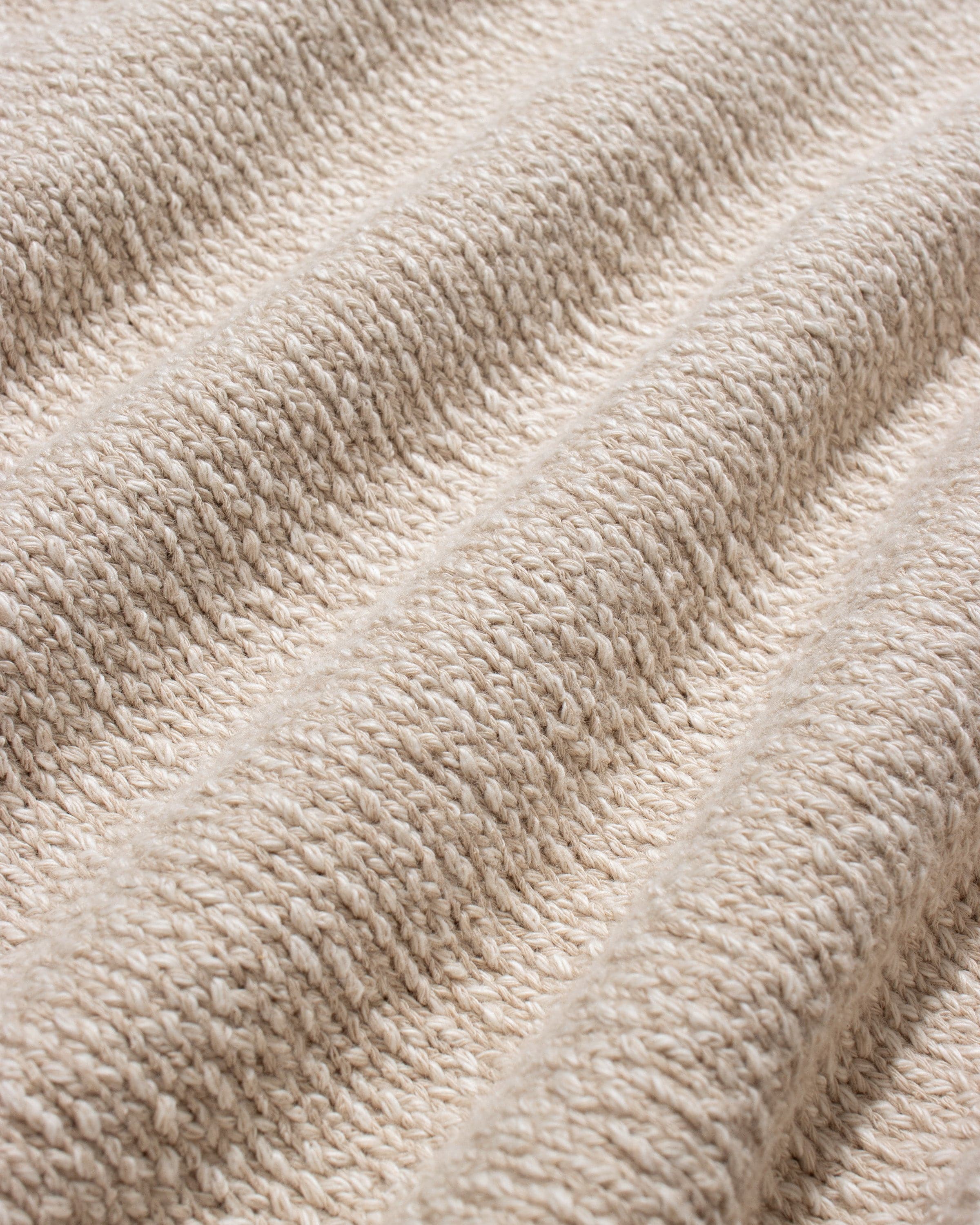 Kier Knitted Polo - Sand / White