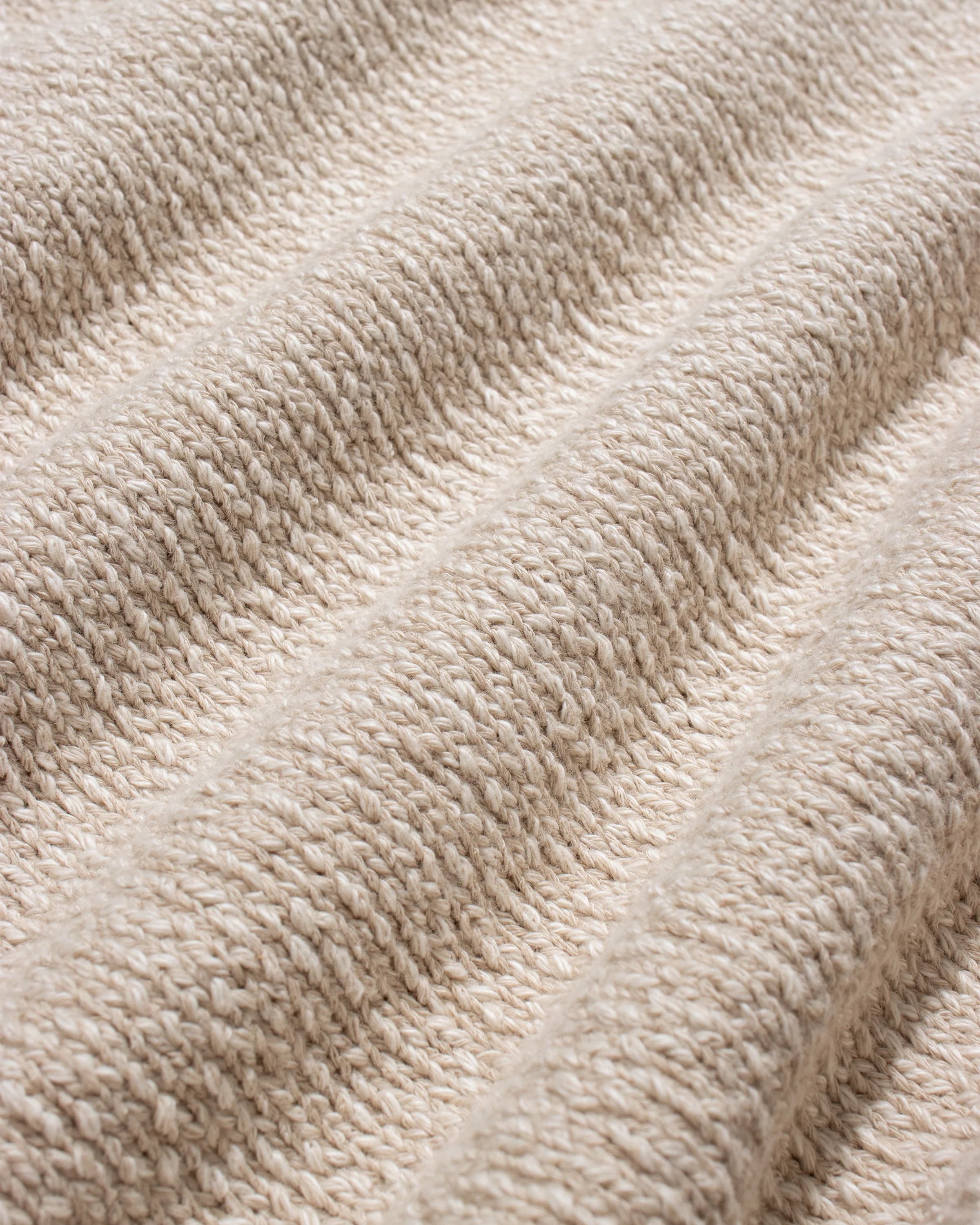 Kier Knitted Polo - Sand / White