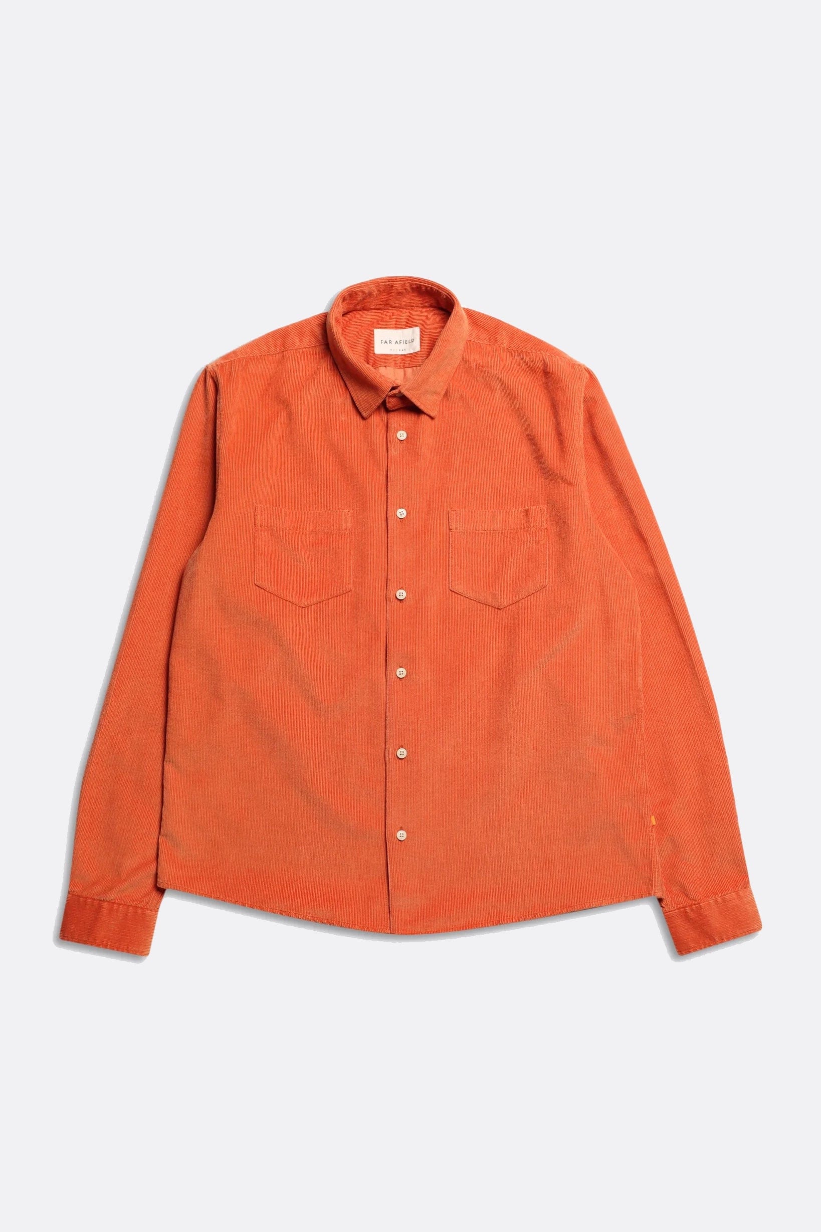 Classic Corduroy Shirt - Burnt Orange