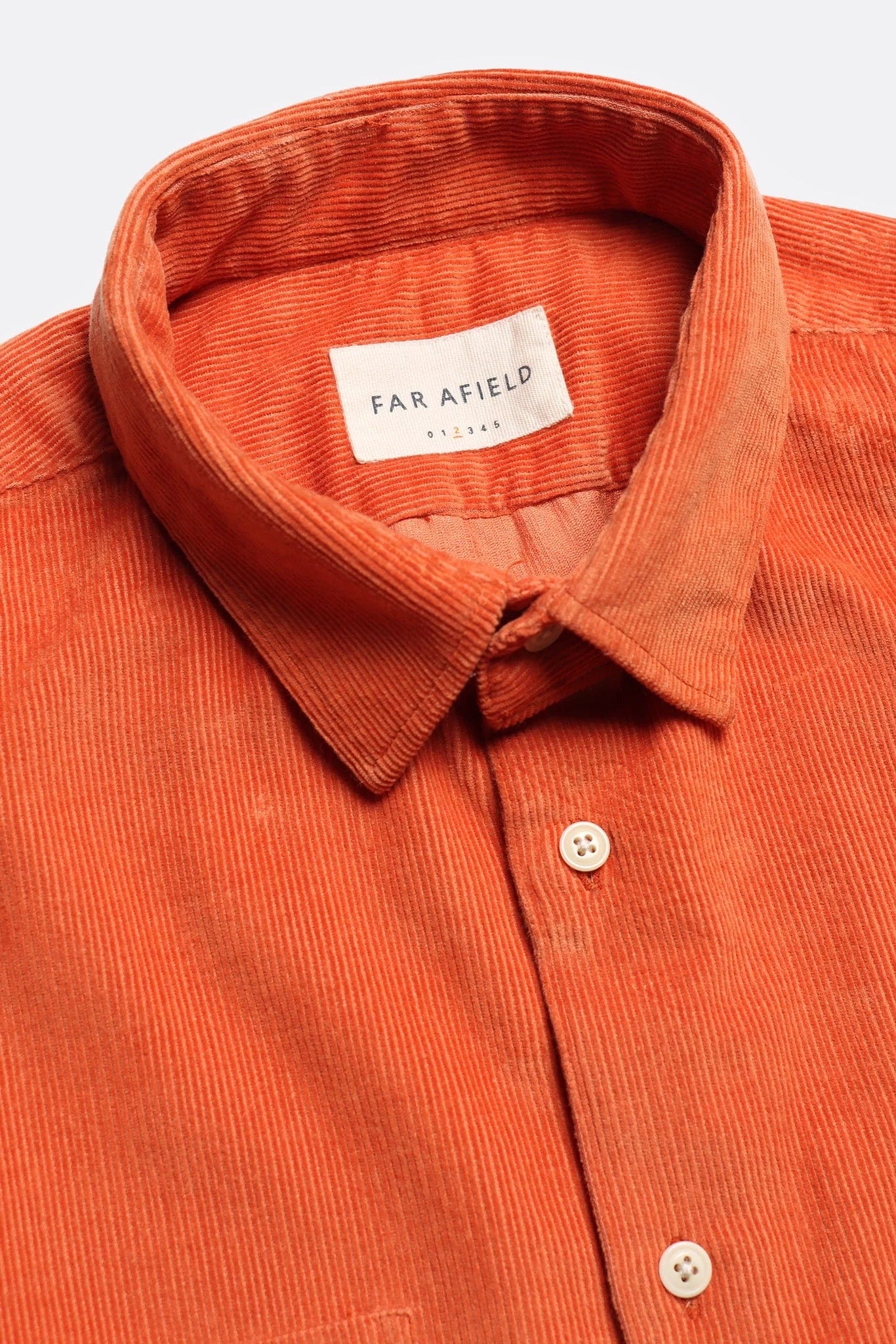 Classic Corduroy Shirt - Burnt Orange