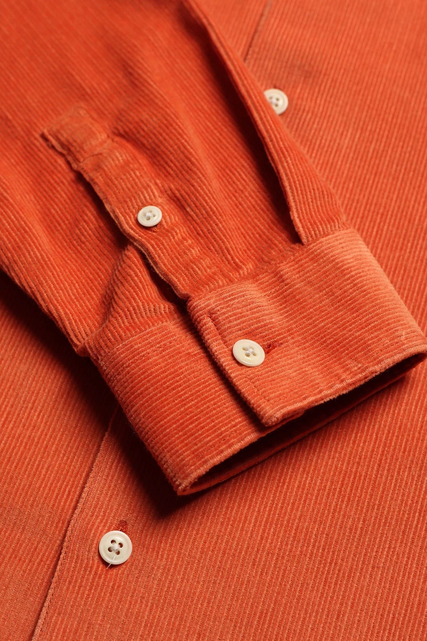 Classic Corduroy Shirt - Burnt Orange