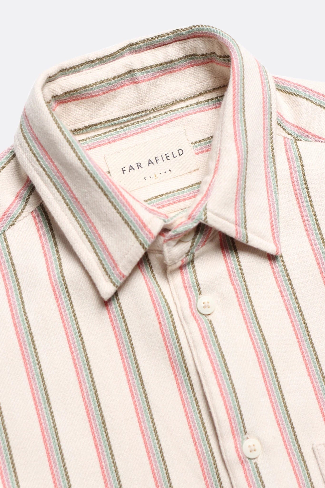 Classic Shirt - White Kuki Stripe