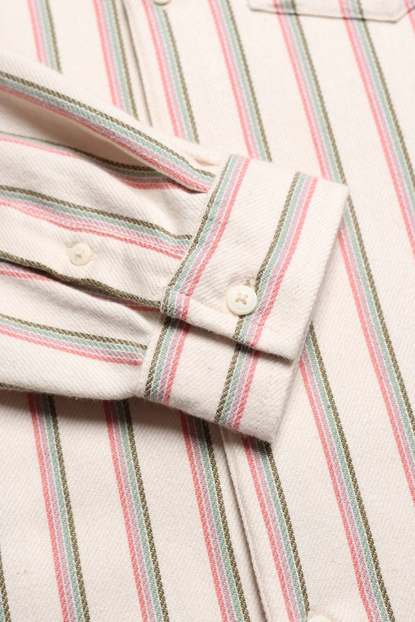 Classic Shirt - White Kuki Stripe