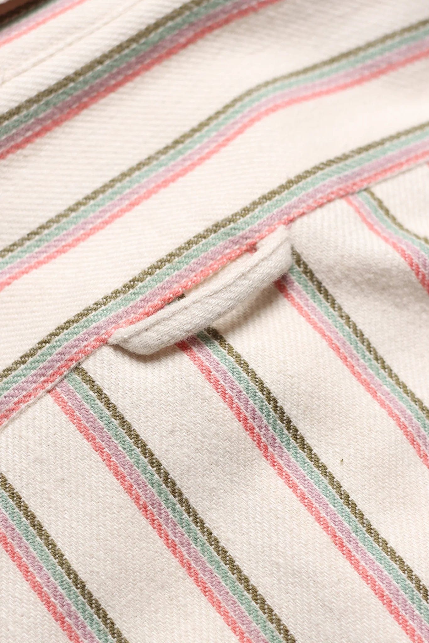 Classic Shirt - White Kuki Stripe