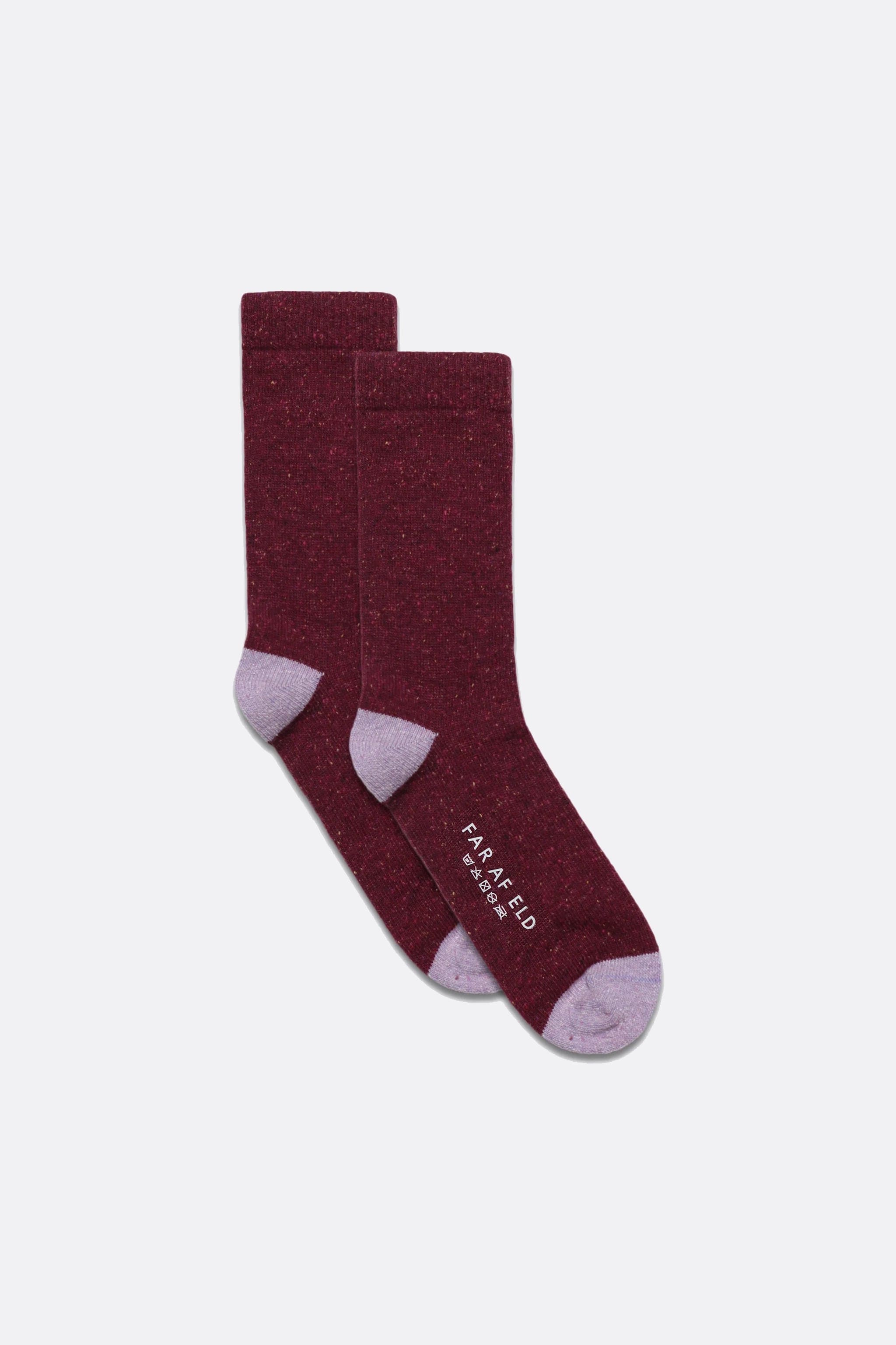 Neppy Wool Socks - Magenta Haze