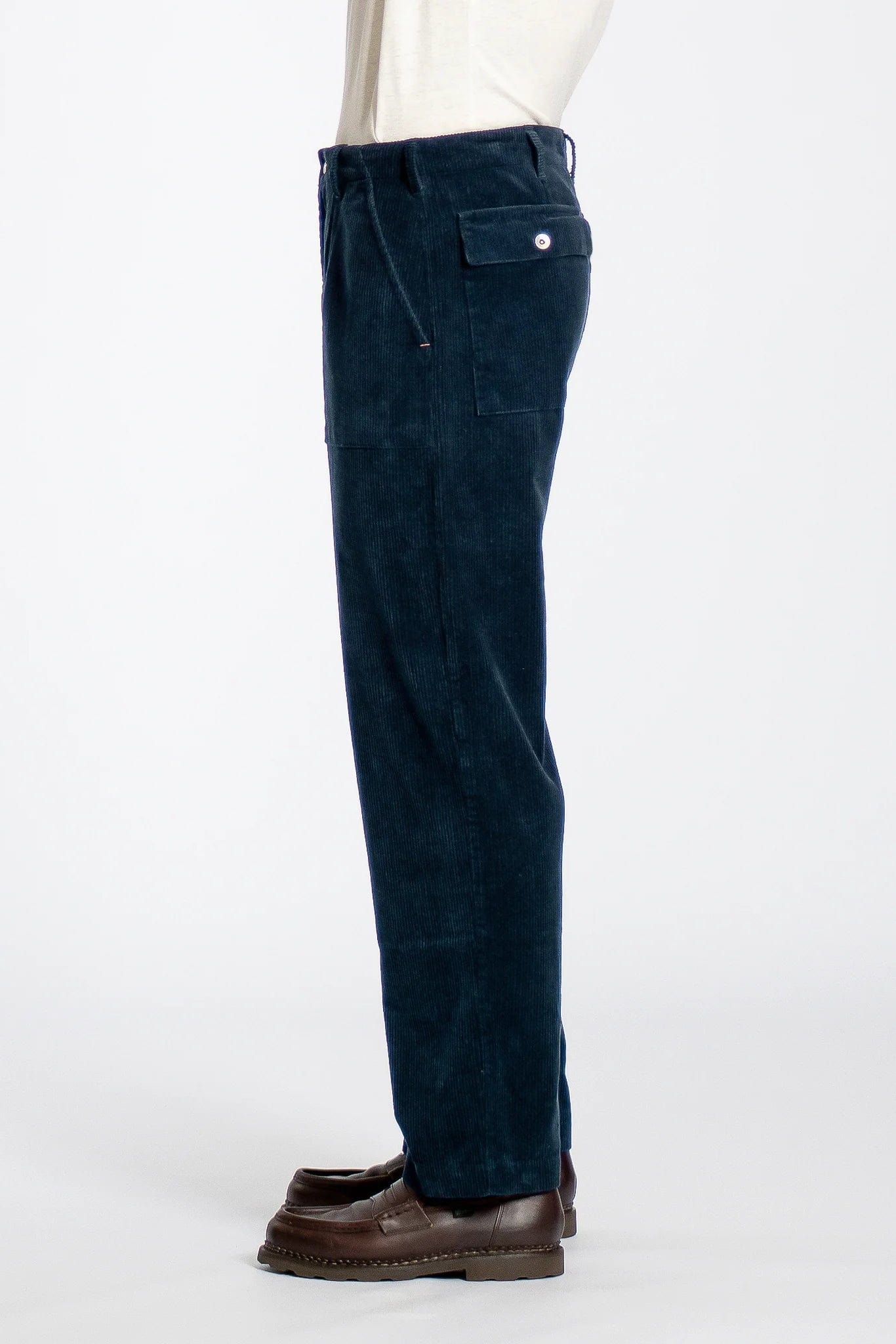 Coup Trouser - Navy Iris Corduroy