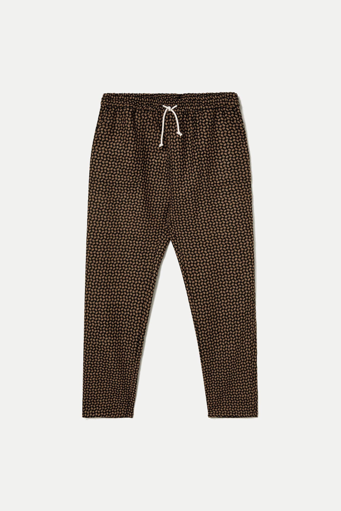 Lemos Trouser - Camel Pattern