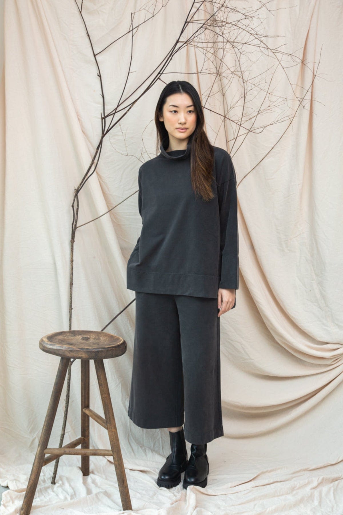 Taya Pants - Stonewash Charcoal