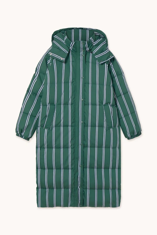 Striped Jacket - Dark Green