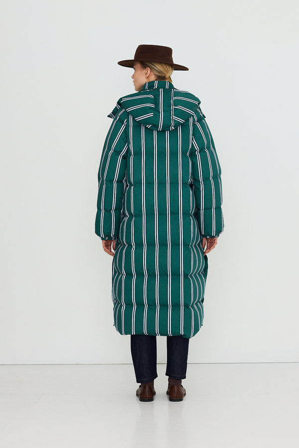 Striped Jacket - Dark Green