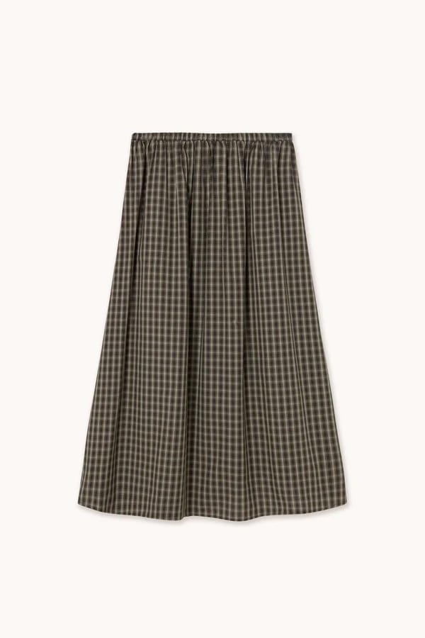 Check Elasticated Skirt - Plaid