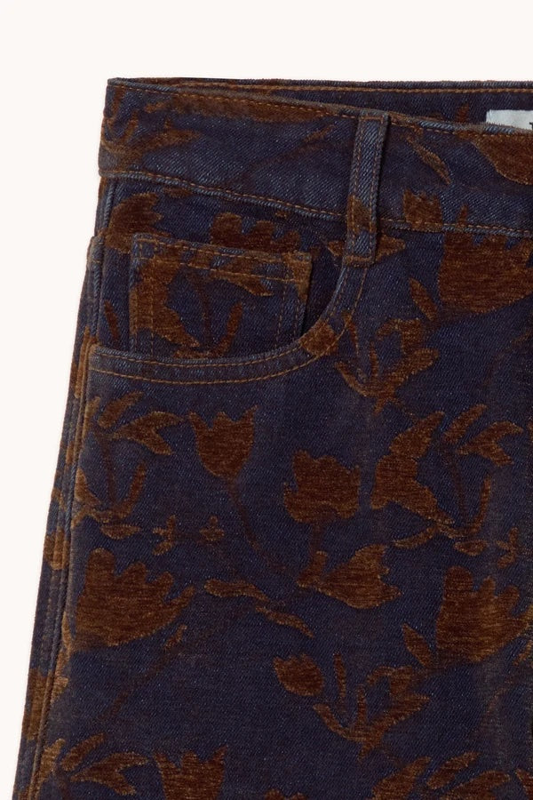 Maru Jacquard Denim - Navy