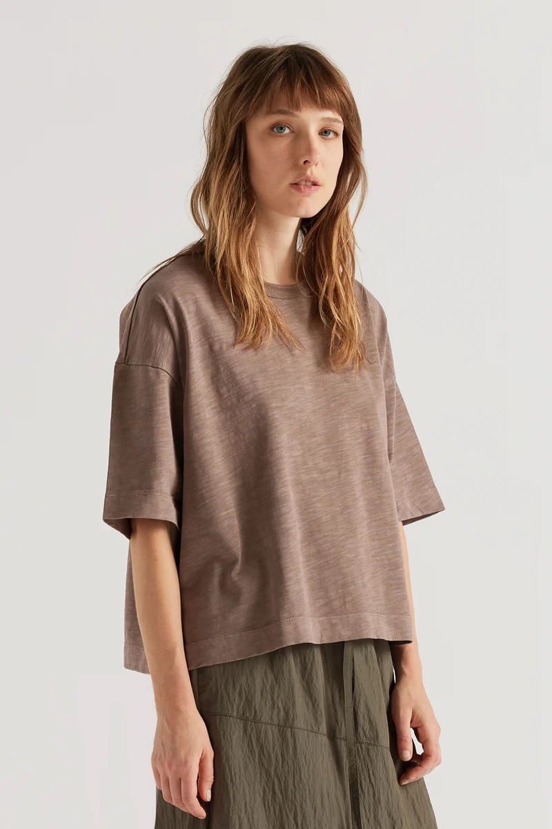 Overdyed Obelisk Tee - Nut Brown