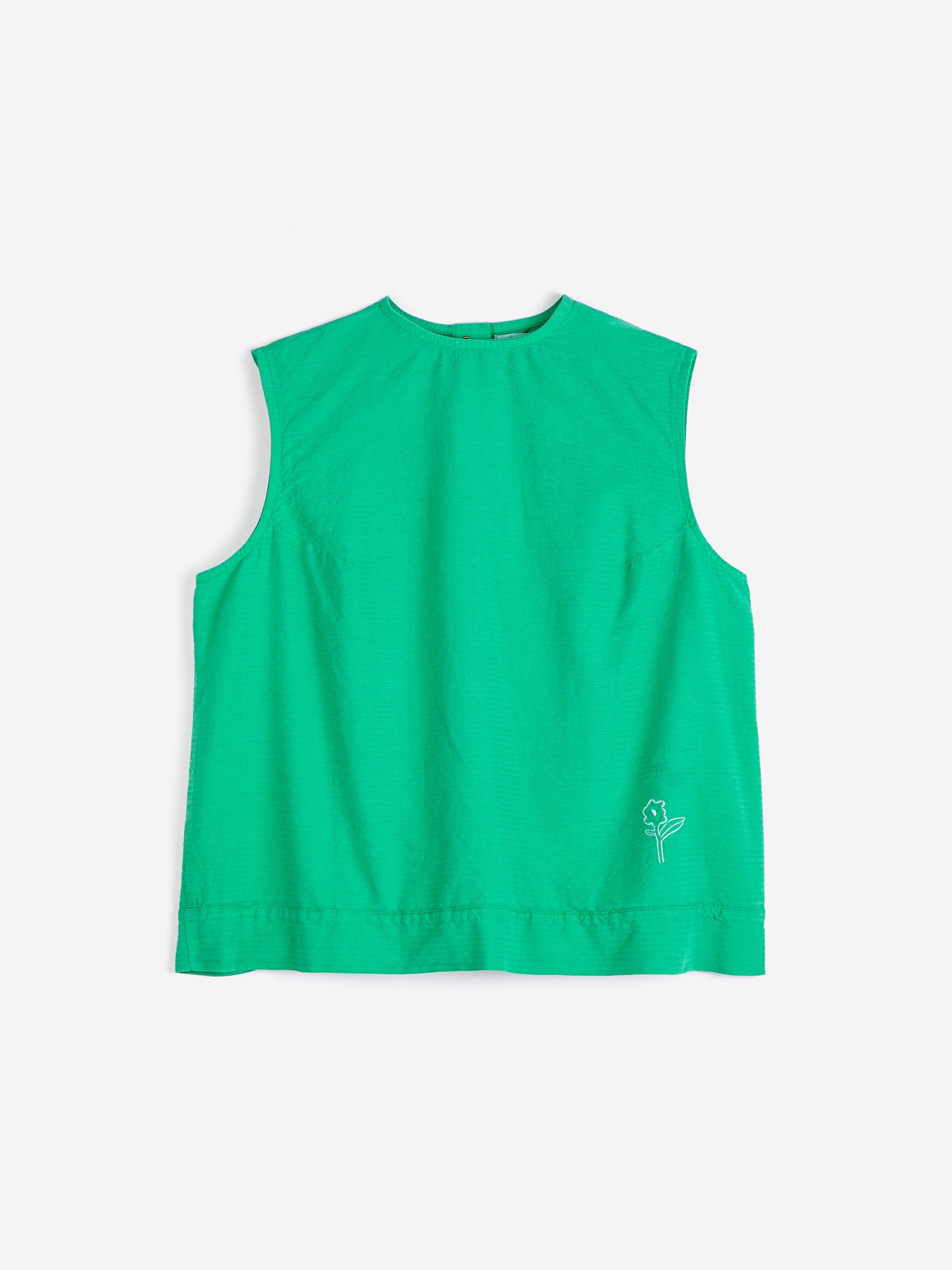 Recycled Cotton Top - Kelly Green