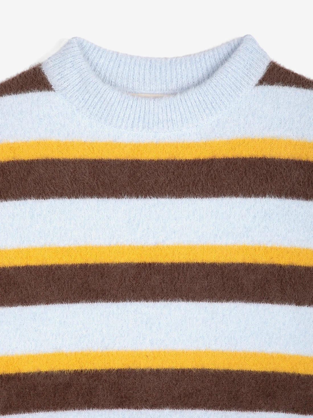 Striped Hairy Yarn Jumper