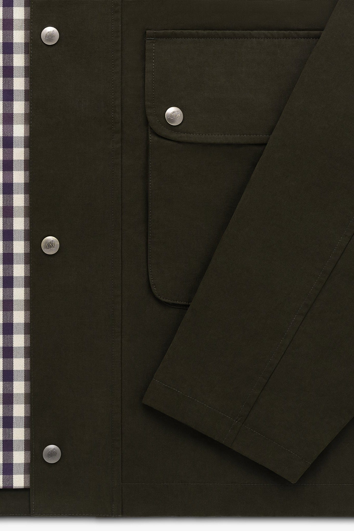 Bay Waxed Cotton Jacket - Olive