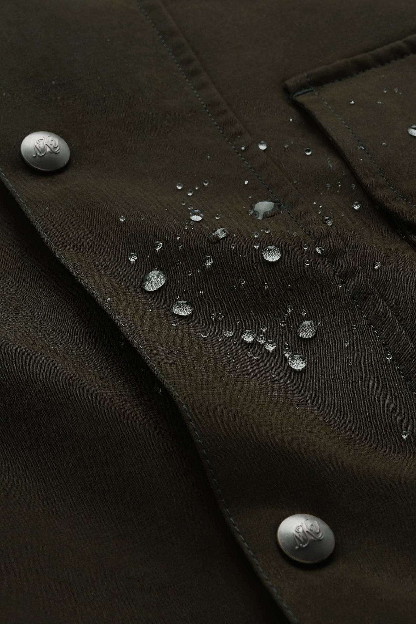 Bay Waxed Cotton Jacket - Olive