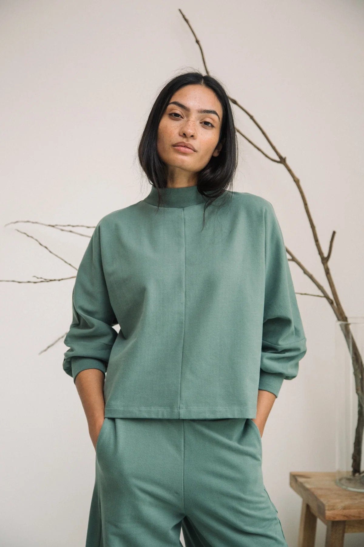 Maiya Sweatshirt - Eucalyptus