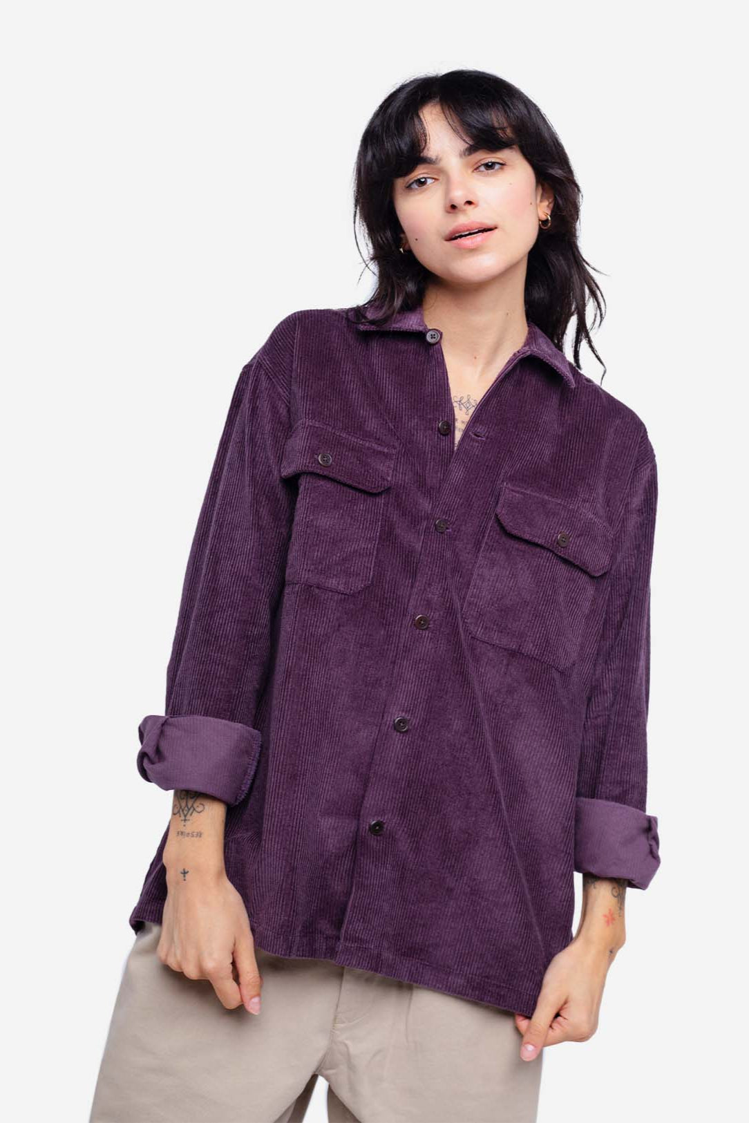 Decre Shirt - Prune Cord