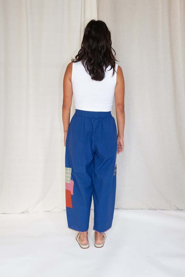 Collage Pants - Cobalt Flight Patch