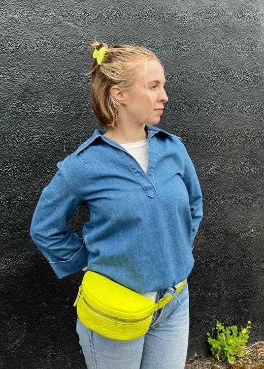 Bum Bag - Chartreuse Leather