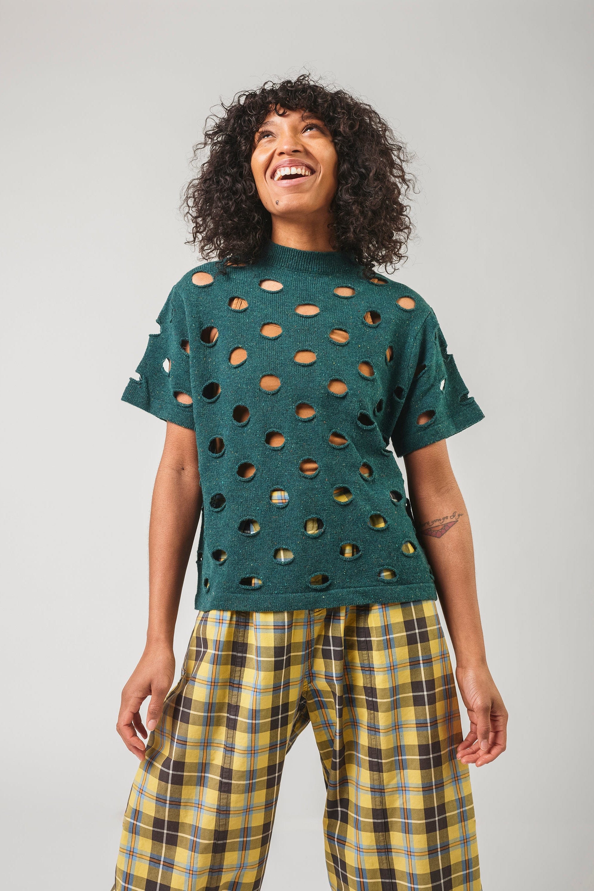 Bind Off Tee - Spruce