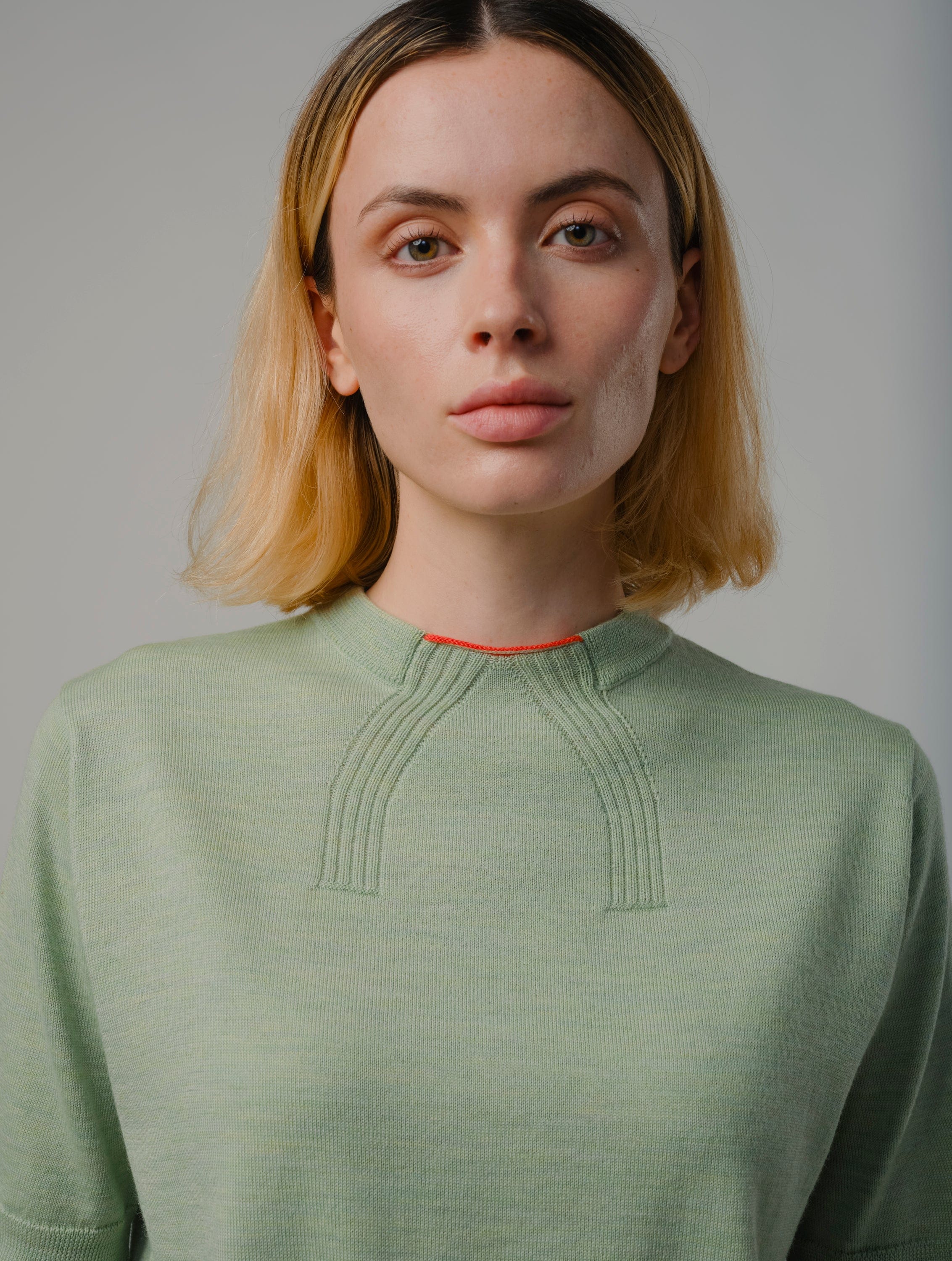 Peak Knit Tee - Fern