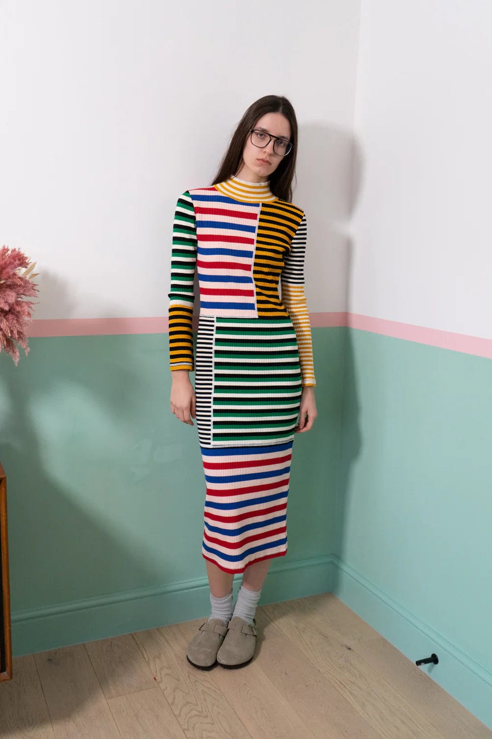 Cecil Dress - Multi Stripe