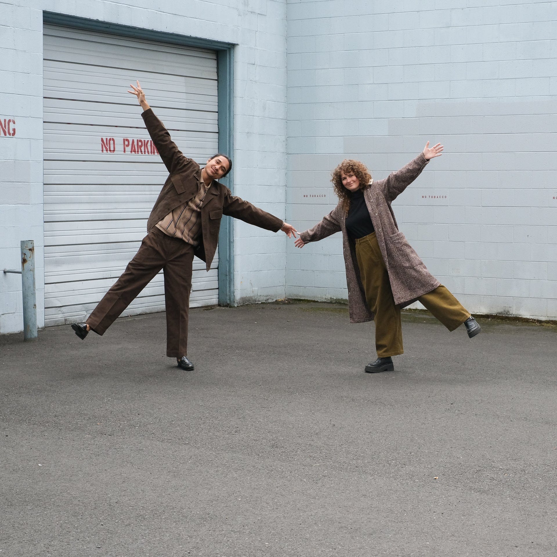 Park Brushed Twill Cotton Pant - Brown