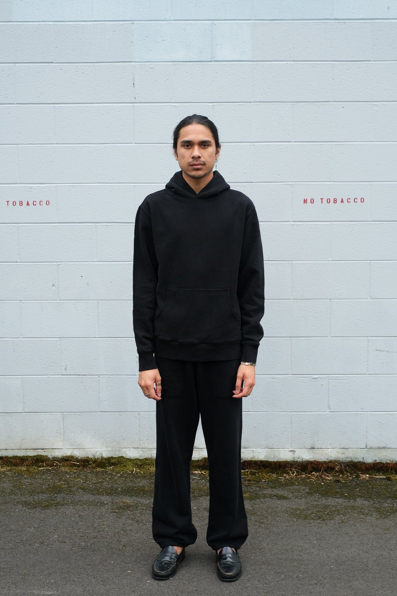 Arctic Knit Hoodie - Black